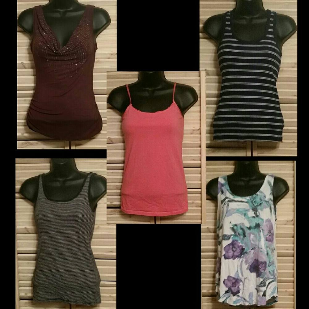 Lot of 5 Ladies XS Tank Tops